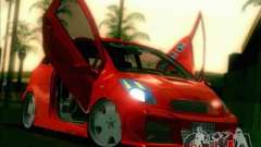 Toyota Yaris бордовый для GTA San Andreas