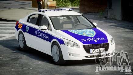 Peugeot 508 Macedonian Police [ELS] для GTA 4