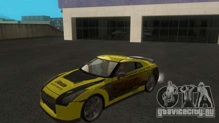 Nissan GTR35 жёлтый для GTA San Andreas