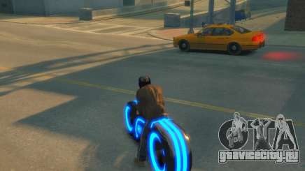 Мотоцикл из Трон (синий неон) для GTA 4