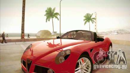 Alfa Romeo 8C Spider для GTA San Andreas