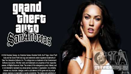 Экраны загрузки (Megan Fox) HD для GTA San Andreas