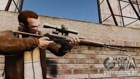 Снайперская винтовка Драгунова v1 для GTA 4