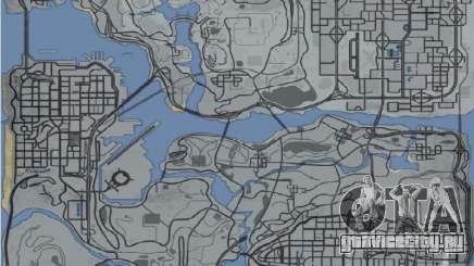 Карта в стиле GTA 5 для GTA San Andreas