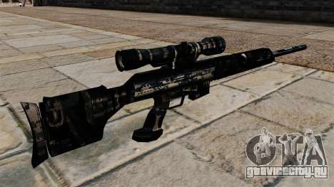 Снайперская винтовка в тёмно-синем камуфляже для GTA 4