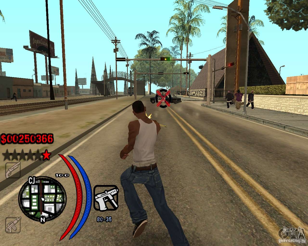C-HUD Carbon для Grand Theft Auto: San Andreas. 