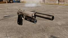 Самозарядный пистолет Beretta 92 с глушителем для GTA 4