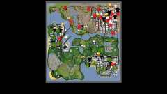Новые Худ и иконки на карте для GTA San Andreas