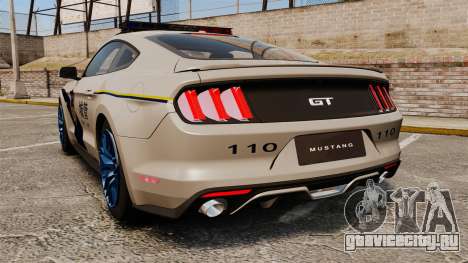 Ford Mustang GT 2015 Cheng Guan Police для GTA 4