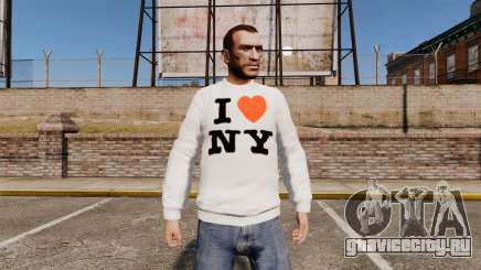 Свитер -Я люблю Нью-Йорк- для GTA 4