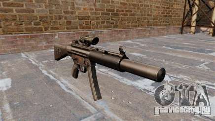 Пистолет-пулемёт HK MP5SD2 для GTA 4