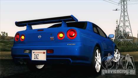 Nissan Skyline GT-R R34 V-Spec для GTA San Andreas