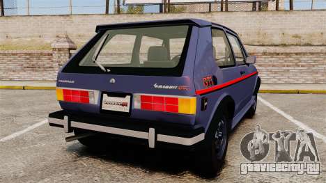 Volkswagen Rabbit GTI 1984 для GTA 4