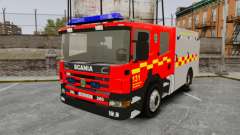 Scania 94D 260 BAS1 Stockholm Fire Brigade [ELS] для GTA 4