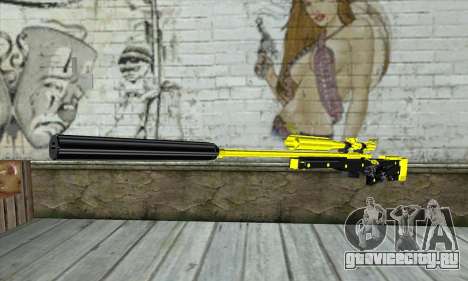 Yellow Sniper Rifle для GTA San Andreas