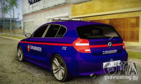 BMW 120i SE Carabinieri для GTA San Andreas