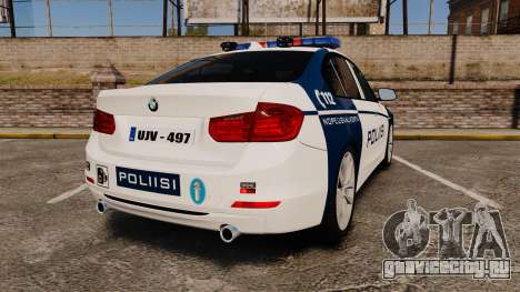 BMW F30 328i Finnish Police [ELS] для GTA 4