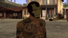 Маска Железного Человека для CJ для GTA San Andreas