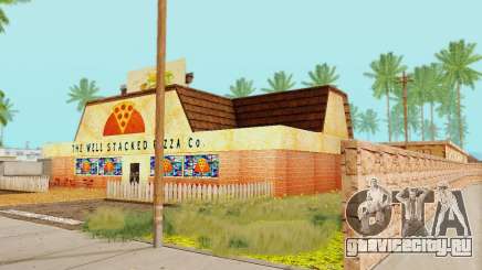 Новая текстура пиццерии и отеля в Иделвуде для GTA San Andreas