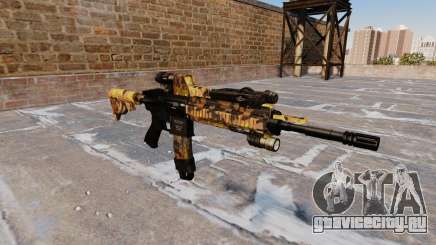 Автоматический карабин Colt M4A1 Fall Camos для GTA 4