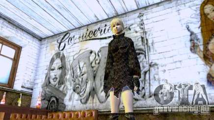 Девушка блондинка в черной одежде для GTA San Andreas