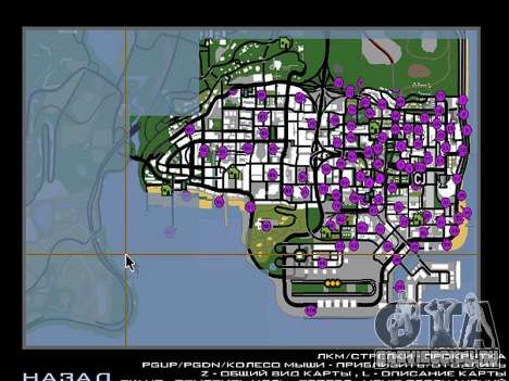 Tags Map Mod v1.0 для GTA San Andreas