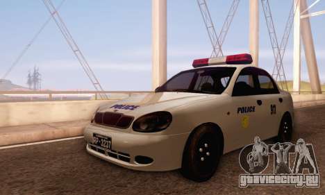 Daewoo Lanos Police для GTA San Andreas