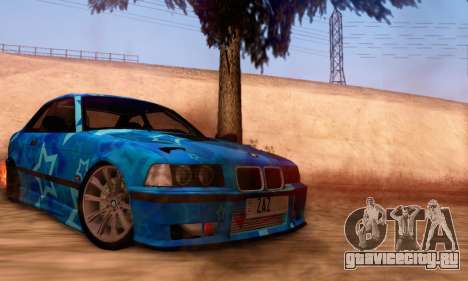 BMW M3 E36 Coupe Blue Star для GTA San Andreas