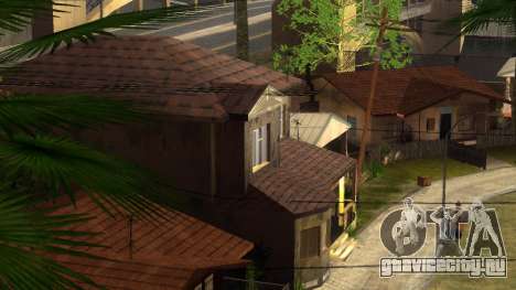 Новые HD текстуры домов на Гроув-стрит v2 для GTA San Andreas