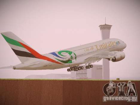 Airbus A380-800 Emirates Rugby World Cup для GTA San Andreas