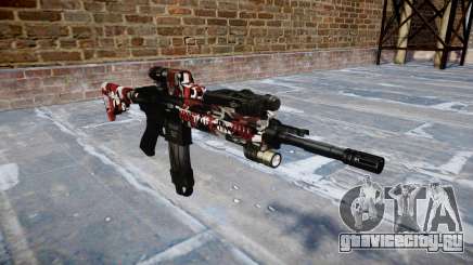 Автоматический карабин Colt M4A1 bloodshot для GTA 4