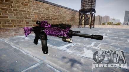 Автоматический карабин Colt M4A1 party rock для GTA 4