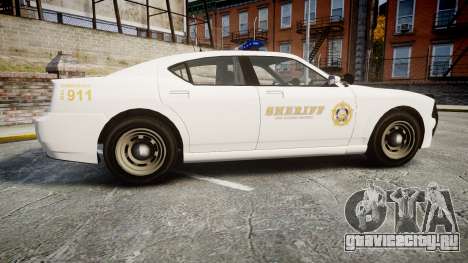 GTA V Bravado Buffalo LS Sheriff White [ELS] для GTA 4