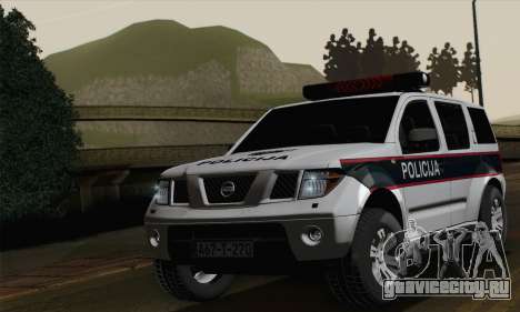 Nissan Pathfinder Policija для GTA San Andreas
