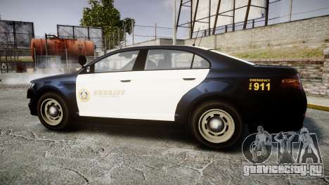 GTA V Vapid Interceptor LSS Black [ELS] Slicktop для GTA 4