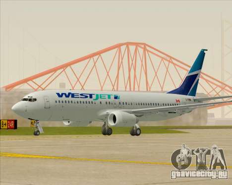 Boeing 737-800 WestJet Airlines для GTA San Andreas