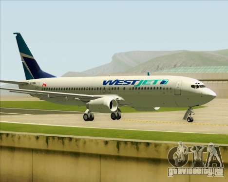 Boeing 737-800 WestJet Airlines для GTA San Andreas