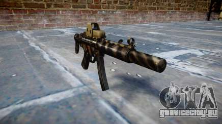 Пистолет-пулемёт MP5SD EOTHS CS c target для GTA 4