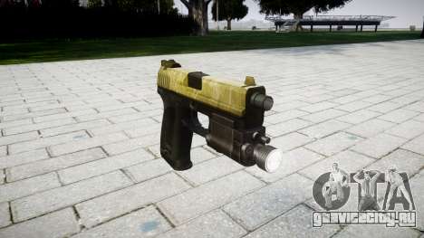 Пистолет HK USP 45 olive для GTA 4
