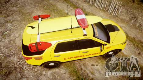 Ford Explorer 2013 Lifeguard Beach [ELS] для GTA 4