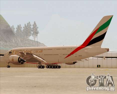 Airbus A380-800 Emirates 40 Anniversary Sticker для GTA San Andreas