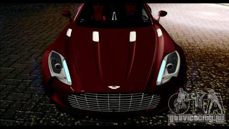 Aston Martin One-77 Black and Red для GTA San Andreas