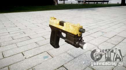 Пистолет HK USP 45 gold для GTA 4