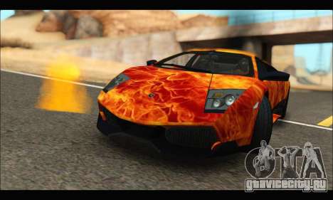 Lamborghini Murcielago In Flames для GTA San Andreas
