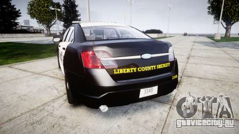 Ford Taurus 2014 County Sheriff [ELS] для GTA 4