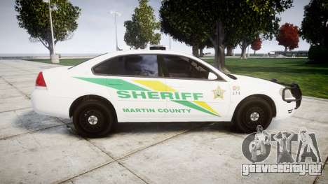 Chevrolet Impala Martin County Sheriff [ELS] для GTA 4