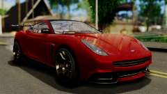 GTA 5 Dewbauchee Massacro Racecar (IVF) для GTA San Andreas