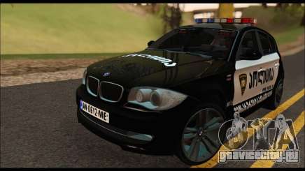 BMW 120i GEO Police для GTA San Andreas