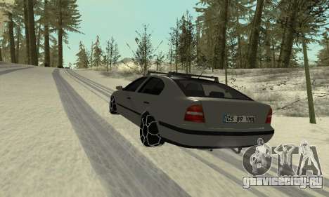 Skoda Octavia Winter Mode для GTA San Andreas