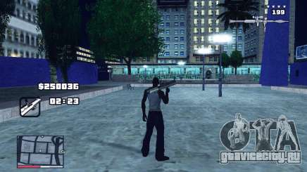 C-HUD GTA 4 with Map для GTA San Andreas